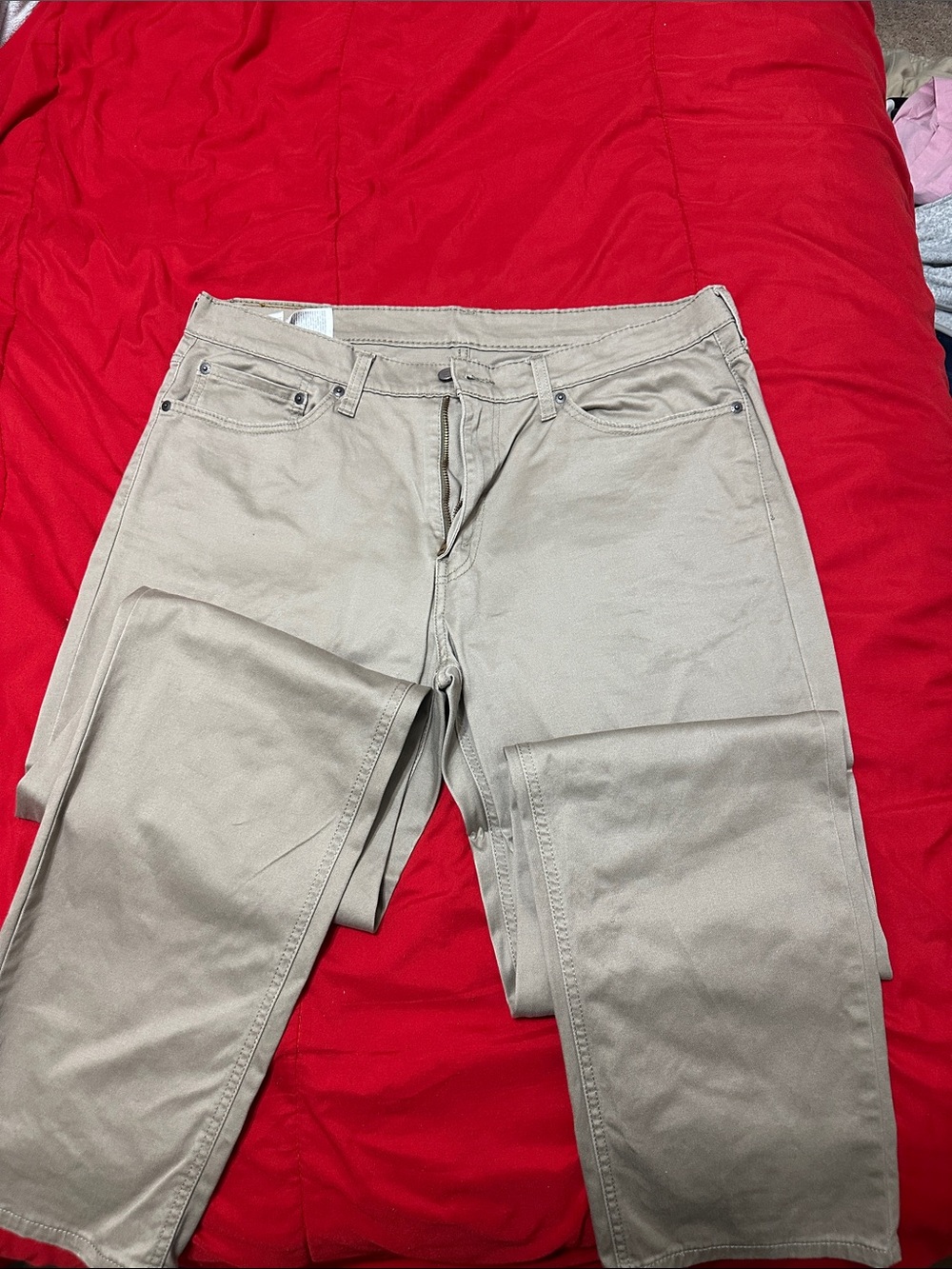 Levi's Beige Chinos - Classic Straight Cut